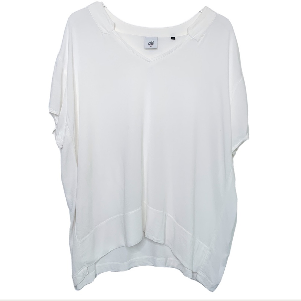 Cabi Classico 5021 White Tunic Blouse, Size M